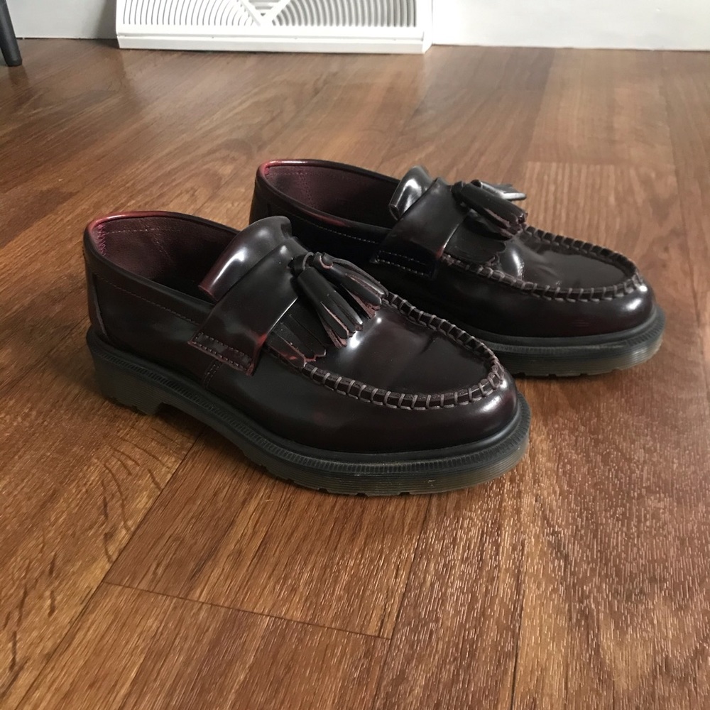 Dr Martens Adrian loafer in burgundy Arcadia